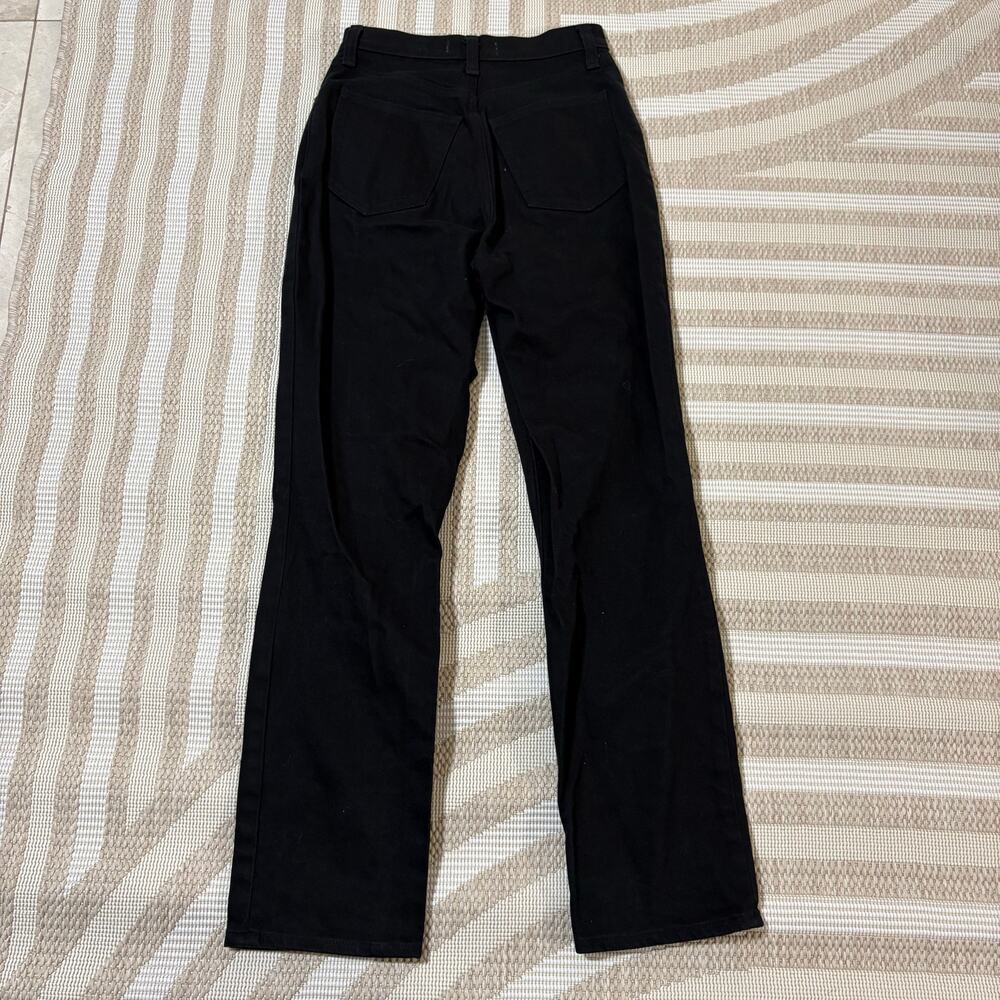 Abercrombie & Fitch Curve Love Women's 25 Black Denim Jeans Grunge High Waist - Picture 6 of 6